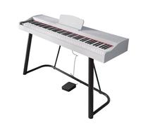 Teclado ponderado de 88 teclas con soporte, pedal de sostenido, piano digital con acción de martillo, teclado electrónico portátil de tamaño completo con parlantes duales, soporte Bluetooth MIDI for p
