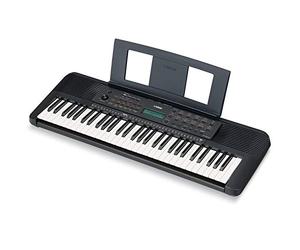 Teclado portátil Yamaha PSR-E273 - Teclado de iniciación con 61 teclas sensibles a la pulsación, incluye vale para 2 clases de música online en Yamaha Music School, en negro