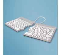Teclado - R-Go Tools - W128907630 - QWERTY (ES) - Bluetooth - Blanco