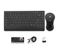 Teclado + raton baterias recargperp 2.4ghz + bluetooth qwerty esp