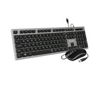 TECLADO + RATON CON CABLE SUBBLIM ERGO KEYS GREY