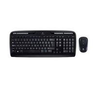 Logitech Wireless Combo MK330 teclado Ratón incluido Oficina USB QWERTY Español Negro, Gris