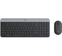 Logitech MK470 Combo Teclado y Ratón Inalámbrico para Windows, 2.4 GHz con Receptor USB Unifying, Diseño Compacto, Batería de Adecuada Duración, Disposición QWERTY Español, Negro