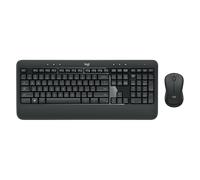 Logitech 920-008680 teclado Ratón incluido Universal USB QWERTY Español Negro, Blanco