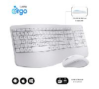 SUBBLIM - Teclado con ratón COMBO DUAL OFFICE PROWAVE WHITE