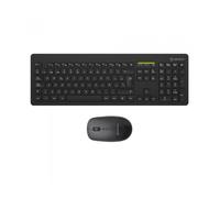 UNYKAch Kit Teclado y Ratón Inalámbricos MK212 Pro Slim 105 Teclas Membrana, USB Wireless 2.4 GHz, 1600 dpi, Silencioso, Ergonómico, Windows, Mac, Android, Linux