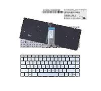 Teclado RETROILUMINADO Compatible con HP Pavilion 14-BS 14-BS000 14-BS100 14-BS500 Plata SIN Marco Intro PEQUEÑO