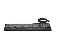 Teclado retroiluminado con cable 400, tamaño completo (100%), USB, negro