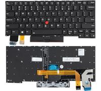 Teclado retroiluminado con TrackPoint de repuesto para Lenovo Thinkpad X13 Yoga Gen1 tipo 20SX 20SY y X390 Yoga Type 20NN 20NQ US Layout Retroiluminación