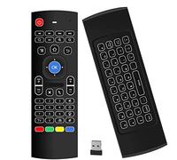Teclado retroiluminado del ratón del Aire Kodi Remote MX3 Pro, 2.4Ghz Mini Control inalámbrico del androide TV y Aprendizaje infrarrojo para la PC de la computadora Android TV Box por Dupad Story