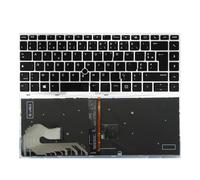 Teclado retroiluminado francés Adecuado, Compatible con HP, EliteBook, 840 G5, 846 G5, 745, 840 G6 14u G5 L14379-001 L14377-DH1