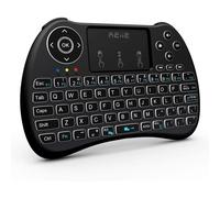 Teclado retroiluminado H9+ Mini, control remoto inalámbrico de 2,4 GHz para PC, Raspberry Pi2, Android TV Box, Smart TV, Windows 7/8/10