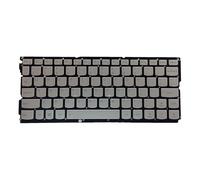 Teclado retroiluminado inglés de EE. UU., sin marco, color plateado para teclado de portátil 900s-12ISK, accesorios de repuesto para teclado retroiluminado