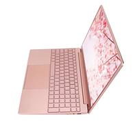 Teclado Retroiluminado para Computadora PortáTil, 15,6 Pulgadas, Rosa, Mini Computadora PortáTil, Batería de 6000 MAh, ResolucióN 2K, Pantalla IPS para Estudiantes (12+1 TB Enchufe de la UE 220 V)