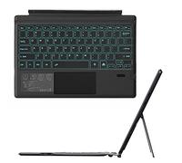 Teclado Retroiluminado Para Microsoft Surface Pro 9/8/X 13 Pulgadas, 7 Colores Multi-Touch Touchpad Inalámbrico Bluetooth Español Ñ - Portátil Delgado