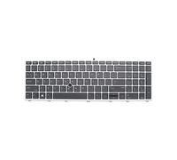 Teclado retroiluminado para portátil HP ProBook 650 G4 655 G4 con puntero marco plateado US con punto L09595-001 L09593-001 603780134101 6037B0134201