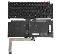 Teclado retroiluminado para portátil versión AI para Acer para Swift X SFX14-42G SFX14-42G-R1E6 SFX14-42G-R2PU SFX14-42G-R607 Inglés EE. UU. Negro Nuevo