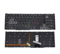 Teclado retroiluminado RGB para portátil para Acer para Nitro 5 AN515-43 AN515-43-R5W3 NH.Q6ZEK.005 Latinoamérica LA Negro Retroiluminado a Color Nuevo