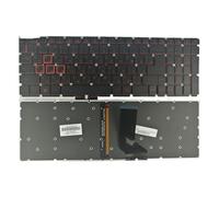 Teclado retroiluminado Ruso, Compatible con Acer, Compatible con Nitro 5 AN515 AN515-51 AN515-52 AN515-53 AN515-41 AN515-42 AN515-31 N17c1 AN515-51-56U0 28 Pines(32 Pin)