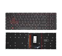 Teclado retroiluminado Ruso/Estadounidense para portátil Acer Nitro 5 AN515-51 AN515-52 AN515-53 AN515-41 AN515-42 AN515-31-56 N16C7 N17C1 N17C7(RU Red Word Light)