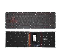 Teclado retroiluminado Ruso/Estadounidense para portátil Acer Nitro 5 AN515-51 AN515-52 AN515-53 AN515-41 AN515-42 AN515-31-56 N16C7 N17C1 N17C7(US Red Word Light)