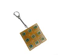 Teclado RGB pequeño pero eficaz para la regulación emocional con portabilidad suave y ligera (PC con naranja claro)