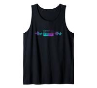 Teclado sintetizador retro Productor de música electrónica Camiseta sin Mangas