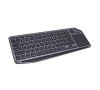 Teclado Táctil Inalámbrico, Mini Teclado BT con Panel Táctil, Llave de Acceso Rápido Multimedia, Luz de Fondo de 7 Colores, 78 Teclas TV TELOBLO para Tableta de Computadora