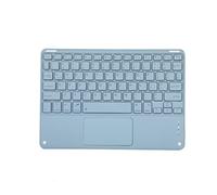 Teclado Táctil Inalámbrico Multicolor para Teléfono, Tableta, PC, Ratón de Teclado Magnético Recargable Ultrafino para iPad Air para Huawei Samsung (Mist Blue)