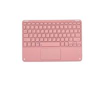 Teclado Táctil Inalámbrico Multicolor para Teléfono, Tableta, PC, Ratón de Teclado Magnético Recargable Ultrafino para iPad Air para Huawei Samsung (Pink)