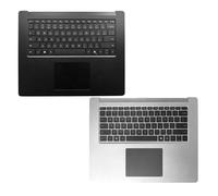 Teclado táctil Palmrest para Microsoft Surface Laptop 6 de 15 pulgadas (modelo: 2035), plateado