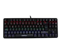 Teclado - Teclado mecánico RGB con retroiluminación, 87 Teclas, Estructura Resistente y Anti-ghosting para Mayor precisión en el Juego.*