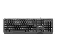 TECLADO TROUT CZ/SK CON CABLE SLIM NEGRO NKL-1151