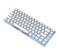 Teclado Ultra Defor compatible with lgado Cable Teclado mecánico Usb azul AK33 para interruptores, juegos de oficina, teclado retroiluminado negro con cable Pegatina Teclado (as shows, One Size)