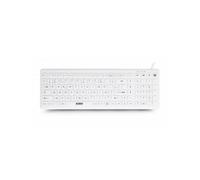 Teclado Urban Factory AKB69UF USB alámbrico QWERTY antibacteriano IP68 blanco