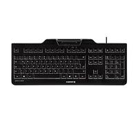 Teclado - USB, diseño español, Lector de Tarjetas Inteligente (DNI), Color Negro