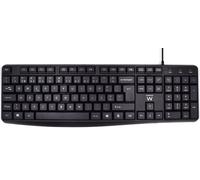 Teclado USB empresarial EW3002 con PT de escritura silenciosa (negro) - EWENT