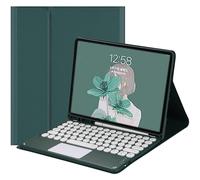 Teclado XiHAMA compatible con Galaxy Tab S6Lite de 10.4" (2020/2022, SM-P610/P613/P615/P619), panel táctil desmontable, teclas redondas y elegantes,