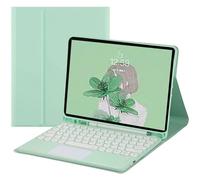 Teclado XiHAMA compatible con Galaxy Tab S6Lite de 10,4" (2020/2022, SM-P610/P613/P615/P619), panel táctil desmontable, cubierta de teclas redondas