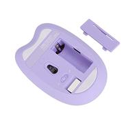 Teclado y Mouse Inalámbricos, Sl ute Cat 2.4G Silent Candy Colors USB Wireless Keyboard Mouse Combo, Regalo para Niñas y Niños, Máquina de Escribir de Tamaño Completo para PC (mezcla púrpura)