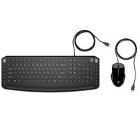 Teclado y ratón con cable USB Pavilion 200 (negro) - HP