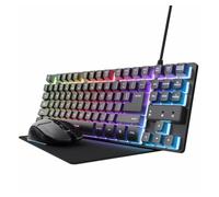 Pack Gaming Trust Gaming GXT 794/ Teclado RGB + Ratón RGB + Alfombrilla