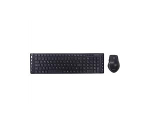 Teclado y Ratón Inalámbrico Approx APPMX430 QWERTY Español 105 Teclas 6 Botones Negro