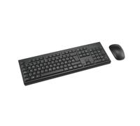 Kensington K75562ES - Set Teclado y Ratón Inalámbrico KM150 EQ para Windows y MacOS, Nano Receptor USB de 2,4 GHz, Teclado Numérico de Tamaño Normal, Ratón Clic Silencioso de 1200 DPI, QWERTY, Negro