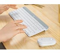 Logitech MK470 teclado Ratón incluido Oficina RF inalámbrico Español Blanco