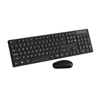 Teclado y Ratón Klack K10C de tamaño Completo de 104 Teclas en Español (Incluye Ñ), Compatible con PC, Tablet y portátil