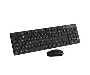 Teclado y Ratón Klack K10C de tamaño Completo de 104 Teclas en Español (Incluye Ñ), Compatible con PC, Tablet y portátil