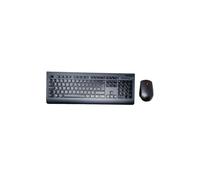 Teclado y ratón - Lenovo - 4X30H56823 - Inalámbrico - Teclado de membrana - Negro