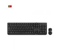 NGS COCOAKIT Kit de Teclado Multimedia y Ratón Óptico con Cable, 1000dpi, USB (QWERTY Portugués)