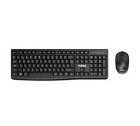 Nilox NXKMWE012 teclado Ratón incluido Oficina RF inalámbrico Español Negro